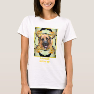 Weiße Blutwurzelrahmen erstellen Ihr eigenes Foto T-Shirt
