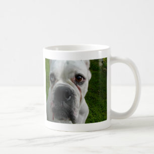 Weiße Boxer-Tasse Kaffeetasse