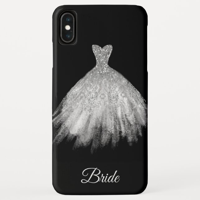 *~* weiße BrautkleiderGlitzer-Braut Case-Mate iPhone Hülle (Rückseite)