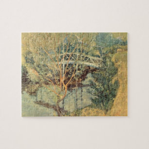 Weiße Brücke von Twachtman, Vintage-Impressionismu