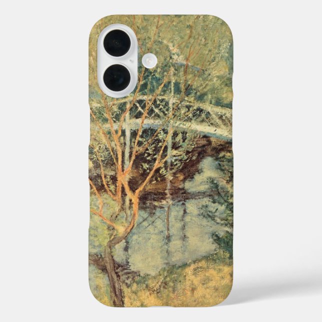 Weiße Brücke von Twachtman, Vintager Impressionism title_seo2 (Rückseite)