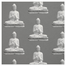 Weiße Buddha-Statue Stoff
