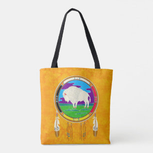 Weiße Büffel-gebürtiger Amerikaner-Taschen-Tasc Tasche