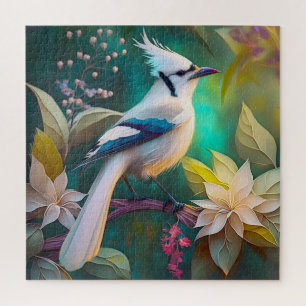 Weiße Büschelente Flügel Jay Fantasie Vogel