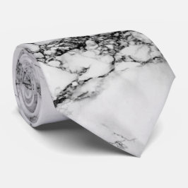Weiße Carrara-Marmor-Druck-Krawatte Krawatte
