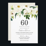 Weiße Champagner-Blume 60. Geburtstagsparty Einladung<br><div class="desc">White Champagne Blume 60. Geburtstagsparty Einladung Siehe Matching Kollektion in Niche und Nest Store</div>