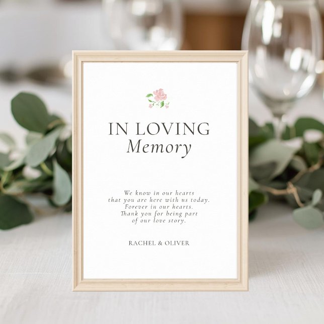 Weiße | Chic-Hochzeit In Loving Memory Poster (Von Creator hochgeladen)