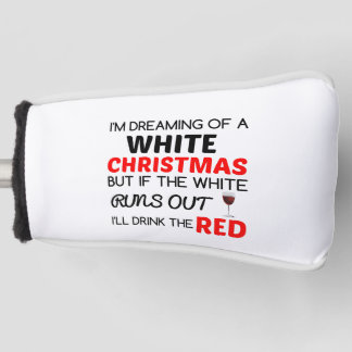 WEISSE CHRISTMAS RED WEIN GOLF HEADCOVER