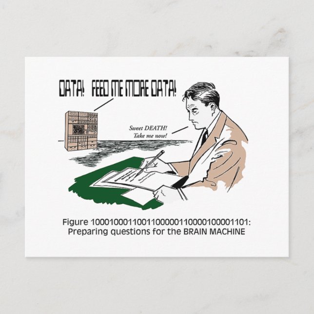 Weiße Clip Art #2 Postkarte (Vorderseite)