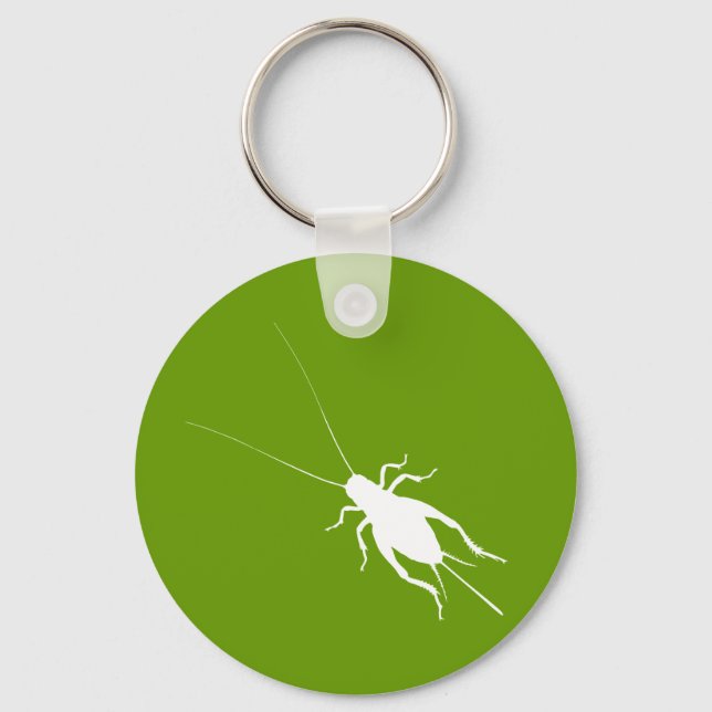 Weiße Cricket Schlüsselanhänger (Vorderseite)