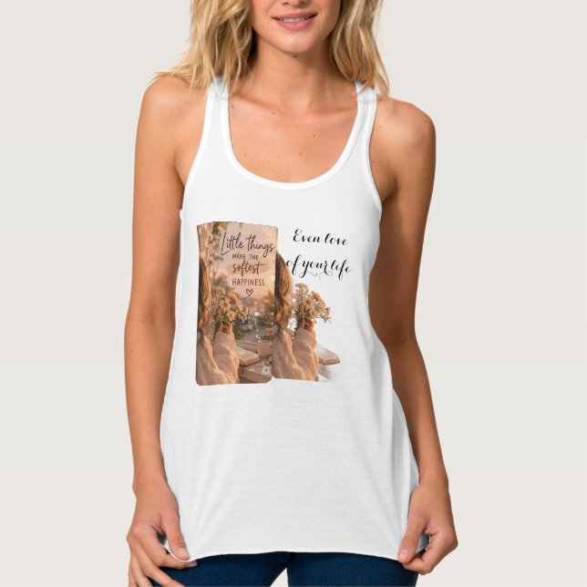 Weiße Crop-Tanktop  Tank Top (Vorderseite)