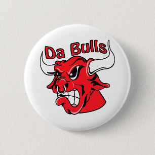 Weiße DA-Stiere Button