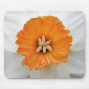 Weiße Daffodil Mousepad