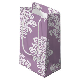 Weiße Damask-Muster Kleine Geschenktüte