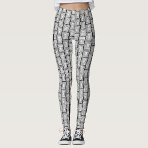 weiße Damen-Langleggings Leggings