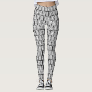 weiße Damen-Langleggings Leggings