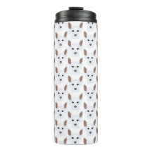Weiße Deutsche Hirten auf Tumbler