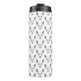 Weiße Deutsche Hirten auf Tumbler Thermosbecher