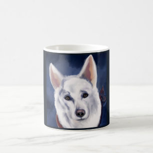 WEISSE DEUTSCHE SCHÄFERHUNDE KAFFEETASSE