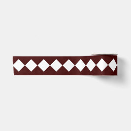 Weiße Diamanten auf dem farbigen Satin Ribbon Satinband