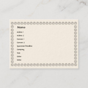 Weiße Diamanten - mollig Visitenkarte