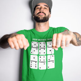 Weiße Dominosteine mit schwarzen Punkten Personali T-Shirt