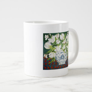 Weiße doppelte Tulpen und Alstroemerias 2013 Jumbo-Tasse