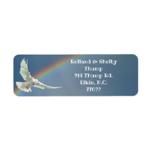 WEISSE DOVE MIT RAINBOW