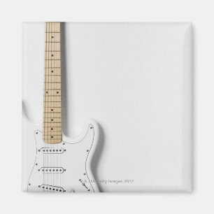 Weiße E-Gitarre 3 Magnet
