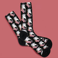 Weiße Einhorn-Blume Rosa Schwarz