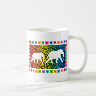 Weiße Elefanten Kaffeetasse