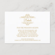 Weiße elegante Goldrahmen-Hochzeitskarte
