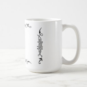 Weiße elegante kaffeetasse