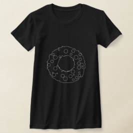 Weiße, elegante, minimalistische Weihnachtskrone T-Shirt