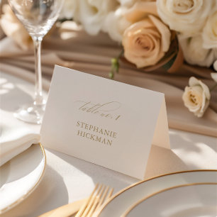 Weiße Elegante Zarte Platzkarte für Hochzeitsgäste Tischnummer