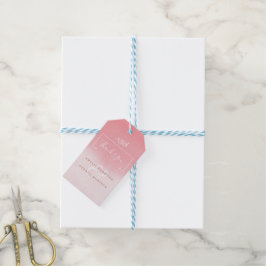 Weiße empfindliche Blume Geschenkanhänger