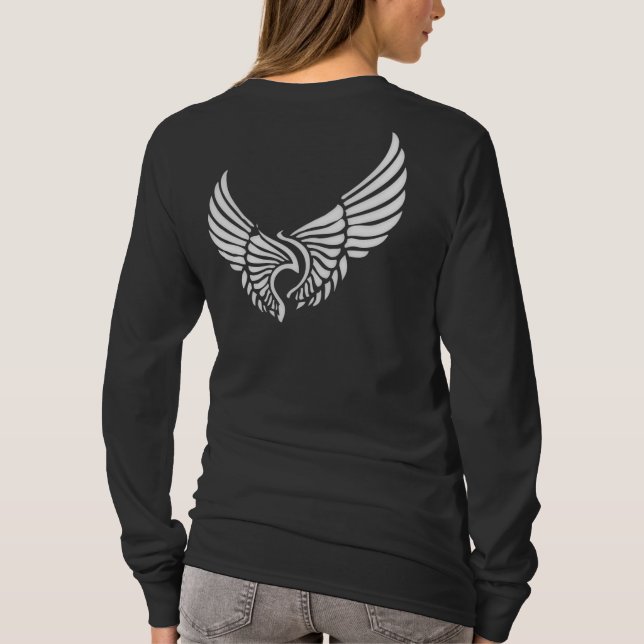 Weiße Engels-Flügel T-Shirt (Rückseite)
