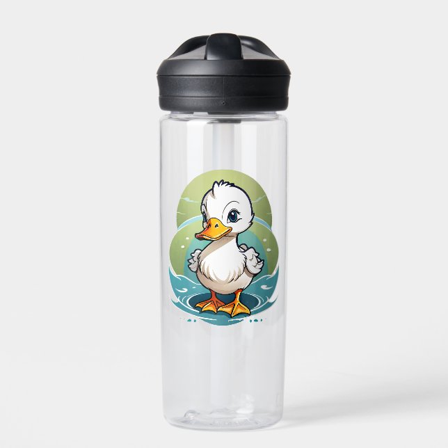 weiße Ente Trinkflasche (Vorderseite)