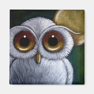 WEISSE FANTASIE SCHNEEBEDECKTER Magnet