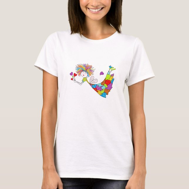 Weiße Fee in Shirt (Vorderseite)