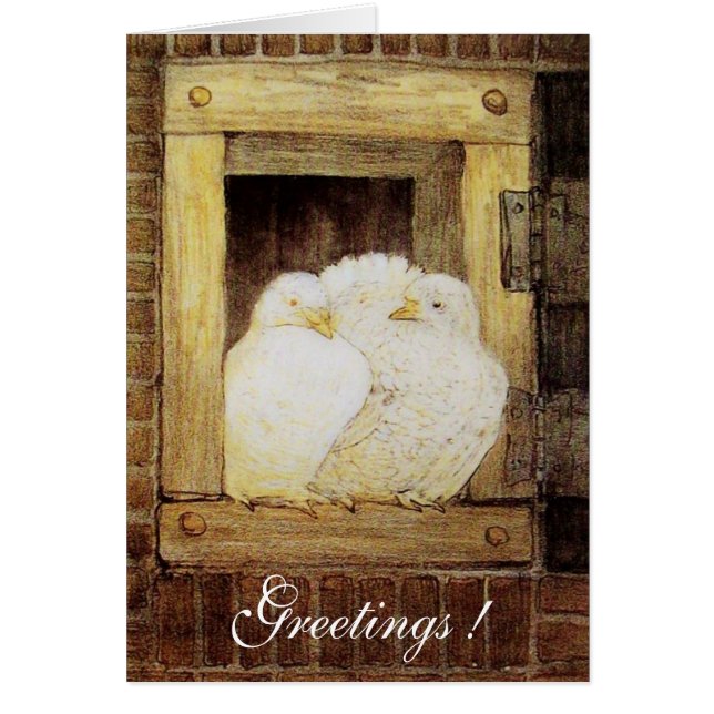 WEISSE FENSTER, antikbraun-gelb (Vorne)