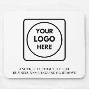 Weiße Firmenlogo-Branding-Promo-Mauspad Mousepad