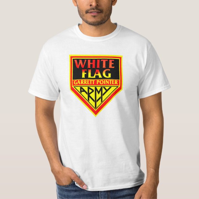 weiße Flagge Garrett Zeiger Armyu T-Shirt (Vorderseite)