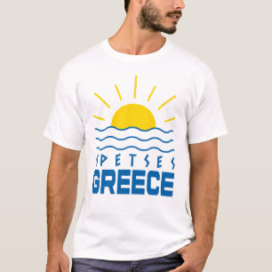 Weiße Flecken in Griechenland - Sonnenschein und M T-Shirt