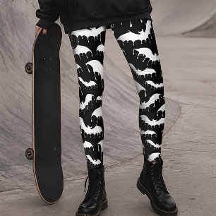 Weiße Fledermäuse Moth Nu Gothic Alternative Leggings