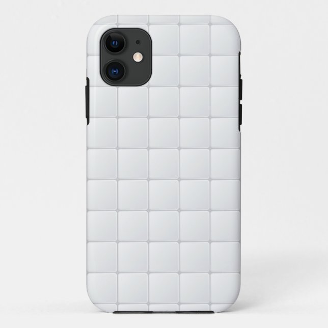 Weiße Fliese Case-Mate iPhone Hülle (Rückseite)