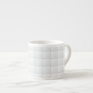 Weiße Fliese Espressotasse