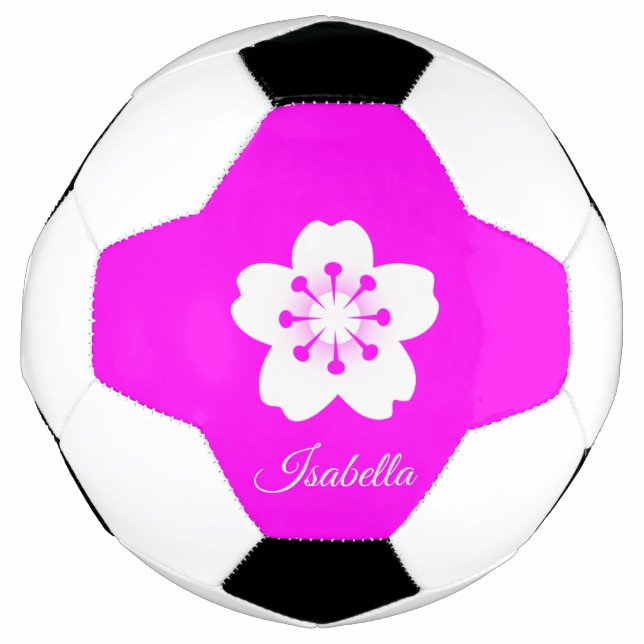 Weiße Flora Fußball (Vorderseite)