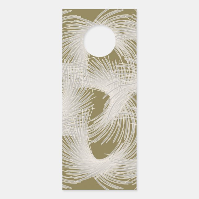 Weiße Flugfedern Türanhänger (Vorderseite)