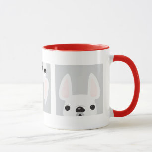 Weiße Franken in Boxen-Tasse Tasse